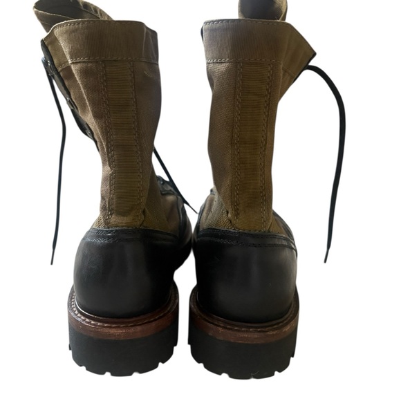 Belstaff Trooper Lace Up Leather/Canvas Boot Man Black Size 10 main image 6